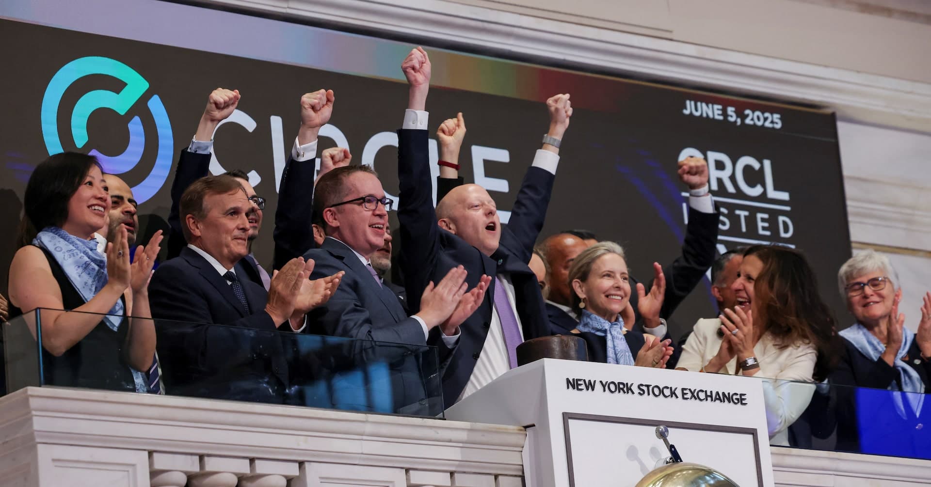 Les actions Circle se déroulent sur les débuts de NYSE, soulevant les espoirs de reprise du marché des introductions